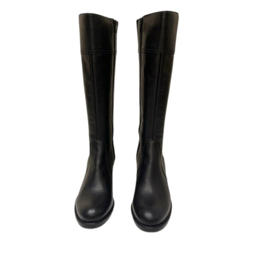 La Canadienne Black Leather Knee-High Boot NEW
